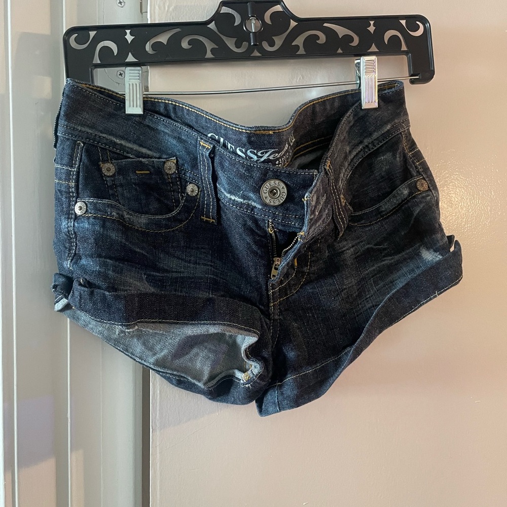 Guess shorts women’s blue denim